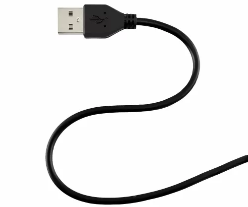 USB type C to A charging cable, USB type C to A plug, 5V, 3A, OD: 4mm, black, DINIC polybag, 3m